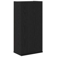 armario de pared roble negro 32x20x67 cm madera de ingenieria