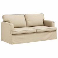 sofa crema 162 x 80 x 85 cm tela vidaxl