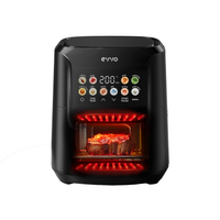 freidora sin aceite evvo tasty fryer advance 8l capacidad 8 l hasta 200c 2000w panel tactil doble resistencia