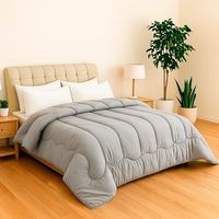 edredon nordico reversible poliester hipoalergenico gris 180x260cm