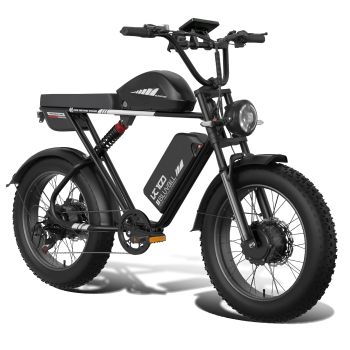 [EU DIRECT] Bicicleta eléctrica Bluvall K10 52V 20+23Ah con dos baterías 52V 1000W*2 motores duales 1500W*2 potencia pic