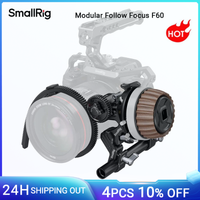 smallrig modular follow focus f60 para camara dslr y sin espejo con diseno sin amortiguacion con anillo de engranaje varilla de 15 mm y abrazadera de varilla -5163