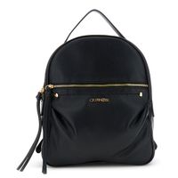 mochila con efecto piel granulada suave y aplicaciones de remaches metalicos black taglia unica