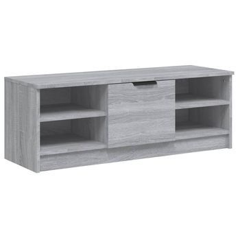 Mueble Para Tv | Mueble De Salón | Gabinete De Tv Madera Contrachapada Gris Sonoma 102x35,5x36,5cm