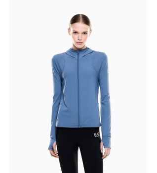 EA7 para mujer. 7W000933_AF22102 Chaqueta Ventus7 Confort azul (XS), Deportivo, Nylon