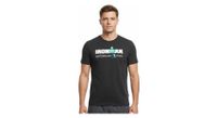 camiseta de manga corta ironman suiza negra para hombre