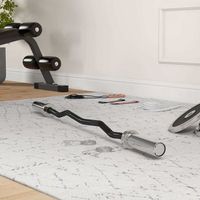 barra de pesas con 2 presillas sportnow acero o5x120cm negro y plata