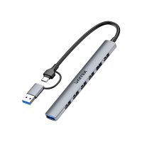 hub unitek 7 puertos usb type-c 5000 mbits h1209agy01 aluminio plug and play