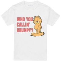 garfield camiseta who you callin grumpy para mujer