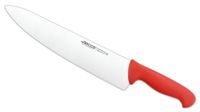 cuchillo cocinero de acero inoxidable nitrum de 300 mm mango rojo