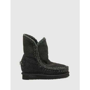 Mou Botines BOTÍN INNER WEDGE LOGO METAL NEGRO para mujer