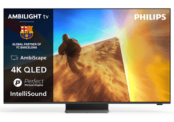TV Philips 43PQS8701 4K QLED 43 Ambilight P5 Perfect Picture Smart TV Titan OS Dolby Atmos HDR10+