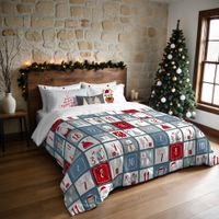 bl belum  funda nordica navidad 100 poliester funda nordica con botones laponia 3