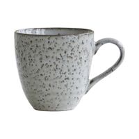 taza de gres azul