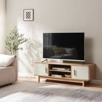 mueble de tv ferrersp 2 puertas 140x40x45cm - roblearena encasa