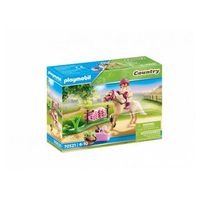 70521 playmobil amazona con poni beige