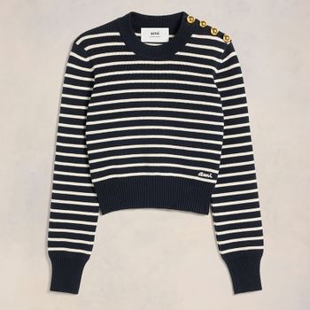 AMI Sailor Jacquard Knit Wool Jumper - M