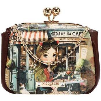 Nicole Lee Bandolera MINI BOLSO CRUZADO CON CIERRE KISS LOCK (VIRTUAL FRIEND) para mujer