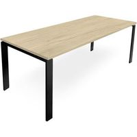 mesa marco abierto 160x80 cm roble