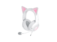 auriculares gaming - razer kraken kitty v2 circumaurales bluetooth microfono blanco