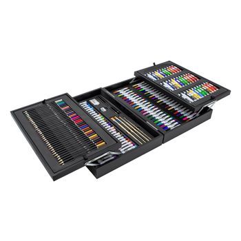 Set De Pintura Artística Profesional En Caja De Madera 44,5x31x10cm