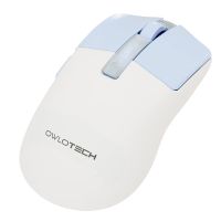 owlotech m95 raton wireless oled display 24ghzbluetooth 12000dpi blanco