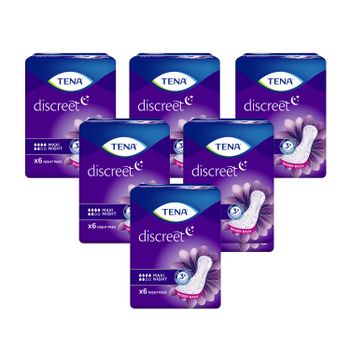Tena Lady Maxi Incontinence Night Pads - 6 Pads - 6 Pack