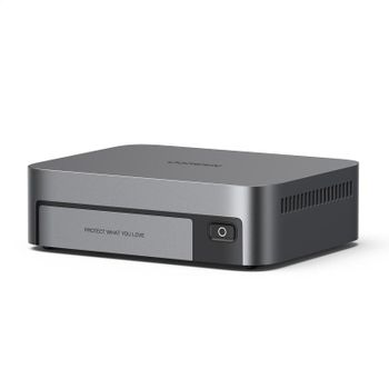 NAS UGREEN NASync DXP480T Plus 4 Bay NVMe 32TB HDD+SSD gris servidor escritorio portátil