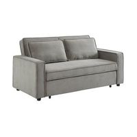 sofa cama de pana 2 plazas gris claro