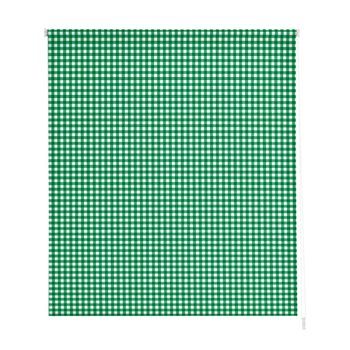 Estoralis - Estor Enrollable Translucido | Estampado Cocina | 150 X 180 Cm (ancho/alto) Tamaño Tela 147 X 175 Cm | Vichy-2 Verde