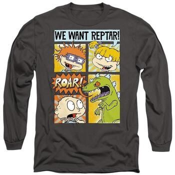 Rugrats Camiseta manga larga We Want Reptar! para mujer