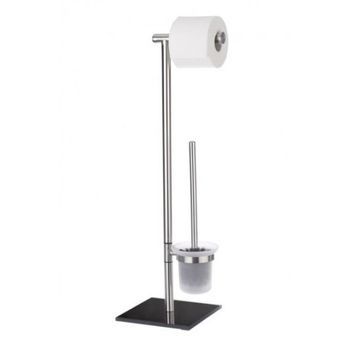 Wenko Juego De Pie Lima Acero Inox  - Vidrio Templado 23.5 X 20 X 69 Cm