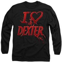 dexter camiseta manga larga i heart para hombre