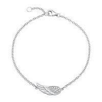 pulsera de plata 925 alas de angel circonita