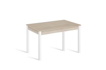 Mesa cocina extensible 100(145)x60 cm roble pata blanco