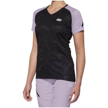 100% Women's Airmatic MTB Jersey - L - Black/Lavender
