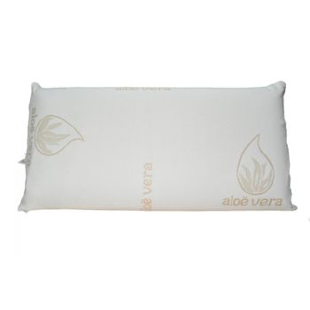 Almohada Viscoelástica, Funda exterior Poliéster, Núcleo 100% Viscoelástico, Varios tamaños disponibles, Color Blanco, Vidal Home