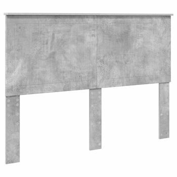 Cabecero，panel De Cabecero Con Cabecera Gris Concreto 140 Cm Madera Contrachapada