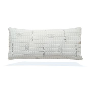 Almohada Viscoelástica Aloe Vera 100% Copos Viscoelástica - Ergonómica y Termorreguladora - Firmeza Media/Alta - FusionHome