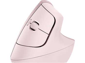 Ratón inalámbrico - Logitech Lift Vertical, Ergonómico, 4000 ppp, Botones personalizables, Multidispositivo, Windows-Mac, USB Logi Bolt, Rosa