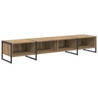 mueble de tv  mueble de salon  gabinete de tv roble artesanal 1705 x 36 x 305 cm