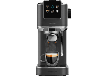 Cafetera express - Cecotec Cafelizzia ColdBrew, 20 bares, 1.2L, Doble salida, Vaporizador orientable, Sistema Desmontable, Negro