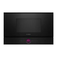 microondas bosch bfl7221b1 21l 900w pantalla tft integrado control tactil negro