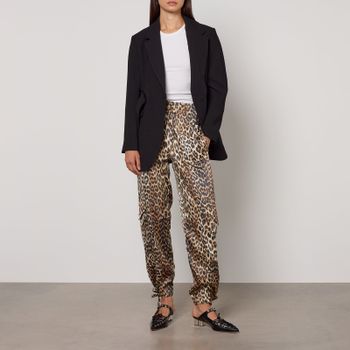 Ganni Printed Satin Trousers - UK 10