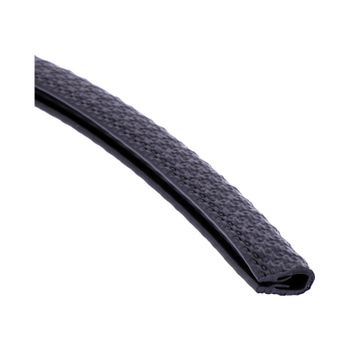 Protección carenado borde goma 1-2mm negro 1mt