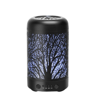 aigostar iris - humidificador ultrasonico y difusor con100 ml difusor aceites esenciales nebulizador ultrasonico con 7 colores y 3 temporizadores
