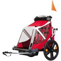 remolque bellelli bici 2 ninos con freno