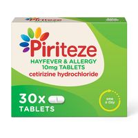 piriteze allergy relief - 30 tablets