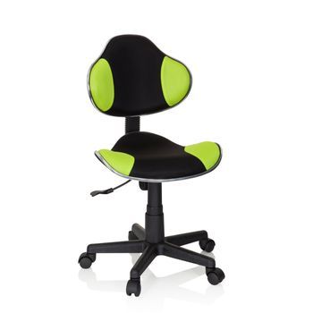 Silla Para Niños / Silla Giratoria Kiddy Gti-2 Tejido Negro / Verde Hjh Office