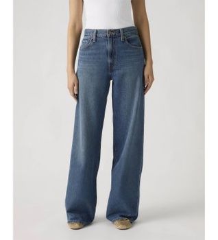 Levi's para mujer. 0073B-0001 Jeans Lightweight De Pierna Ancha azul oscuro (24/31), Casual, Algodón, Denim